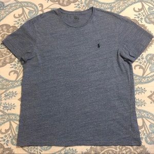 Gray POLO R. LAUREN T-Shirt Large Blue Horse